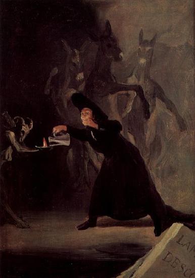 Francisco de Goya Die Lampe des Teufels Sweden oil painting art